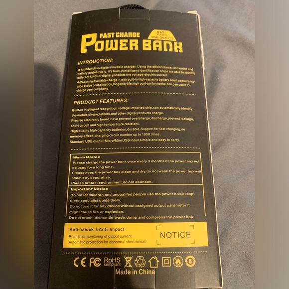 New SMART Power Box USB Backup - Fast Charge Power Bank - Picture 2 of 3